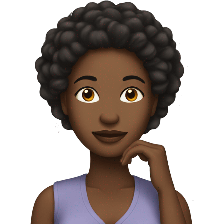 black women selfcare emoji