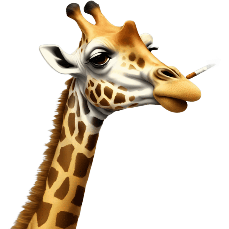 giraffe smoking emoji