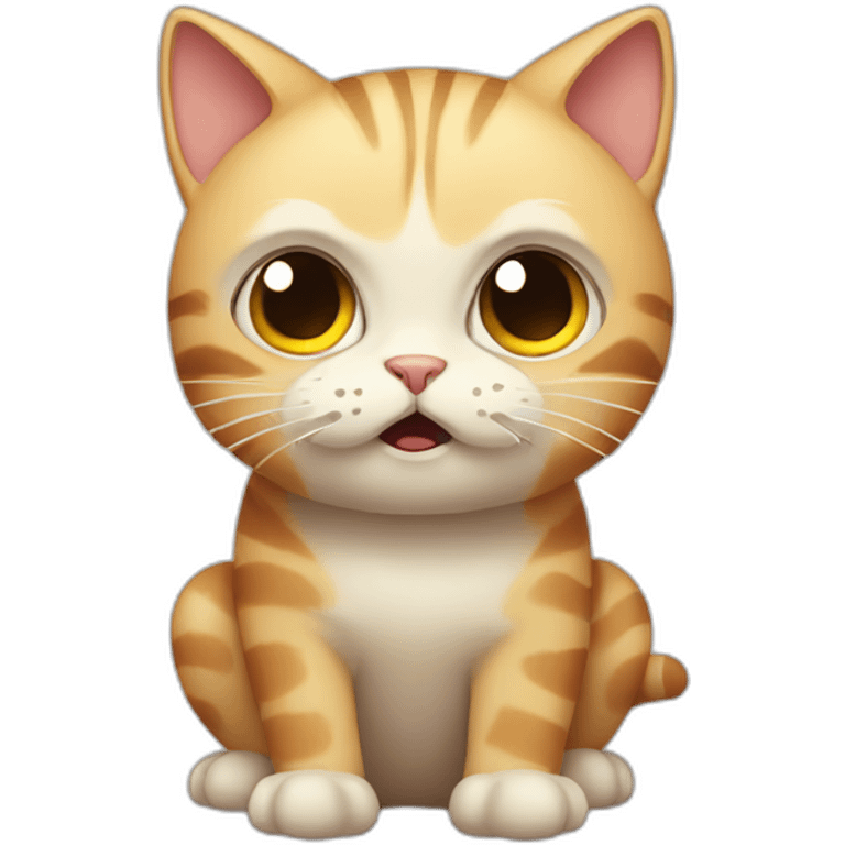 frightened cat emoji