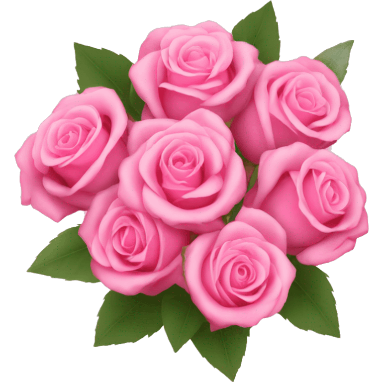 A bouquet of pink roses emoji