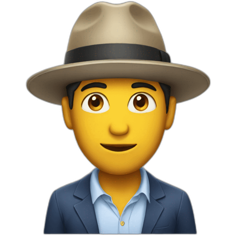 colombian guy with a hat emoji