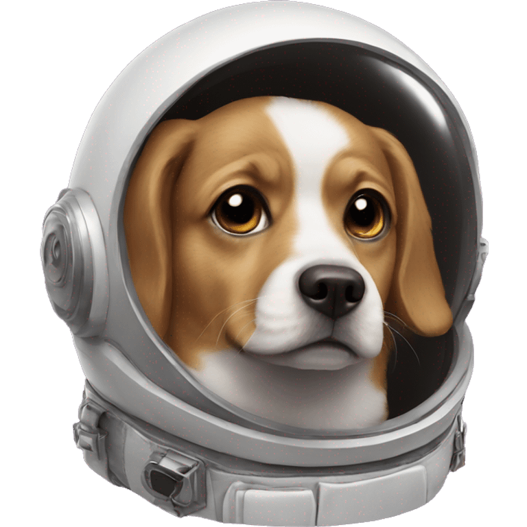 Dog in astronaut helmet  emoji