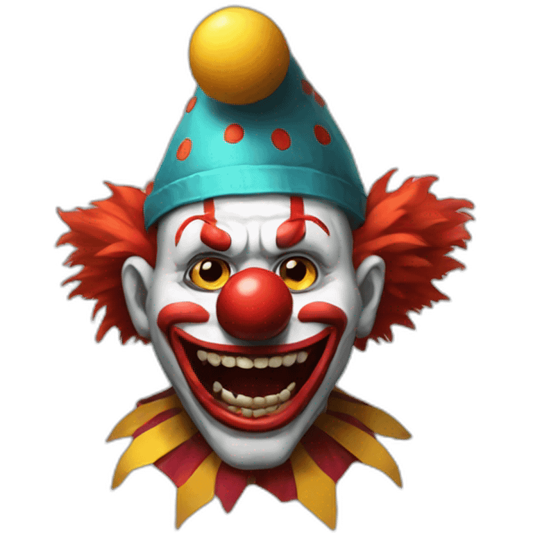 Clown in dota style emoji