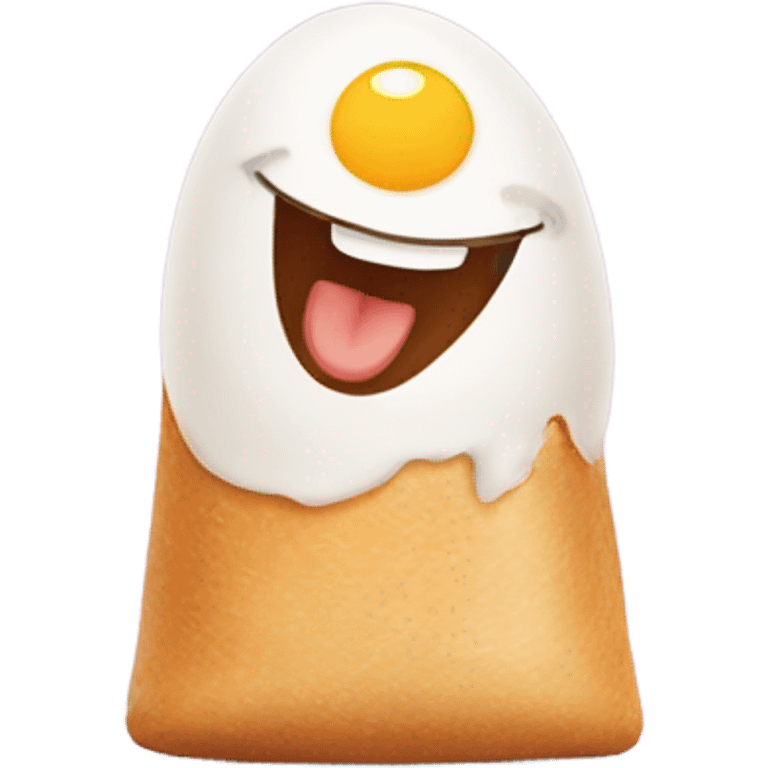 Happy egg roll  emoji