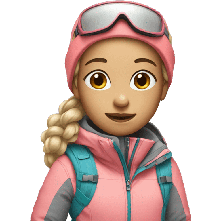 Girl ski outfit emoji