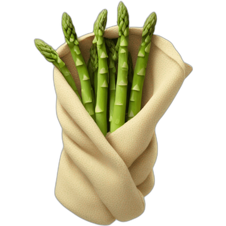 Asparagus in a blanket emoji