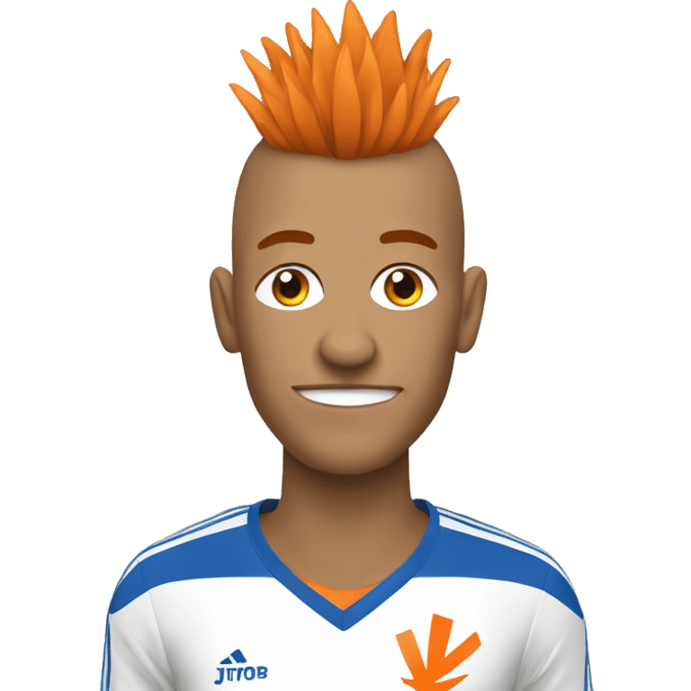 dutch soccer player with mohawk emoji