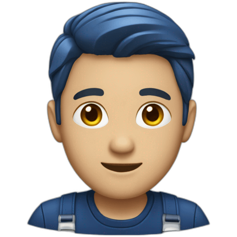 Technician dark blue outfit emoji