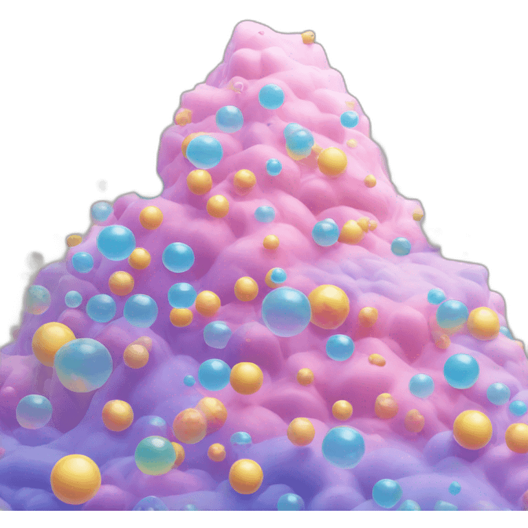 a mountain of soap bubbles emoji