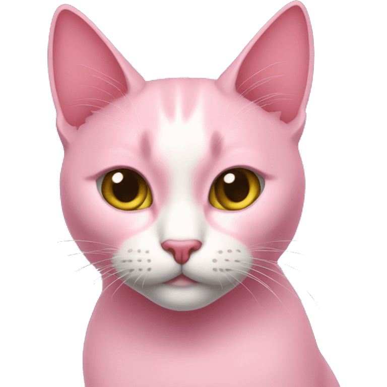 Gato rosado emoji