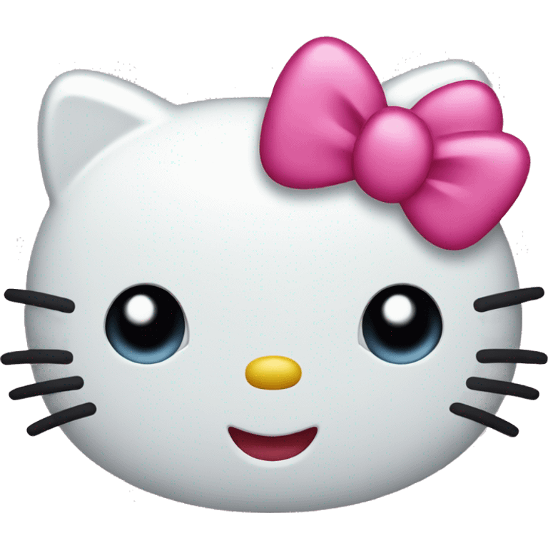 Hello kitty happy emoji face  emoji