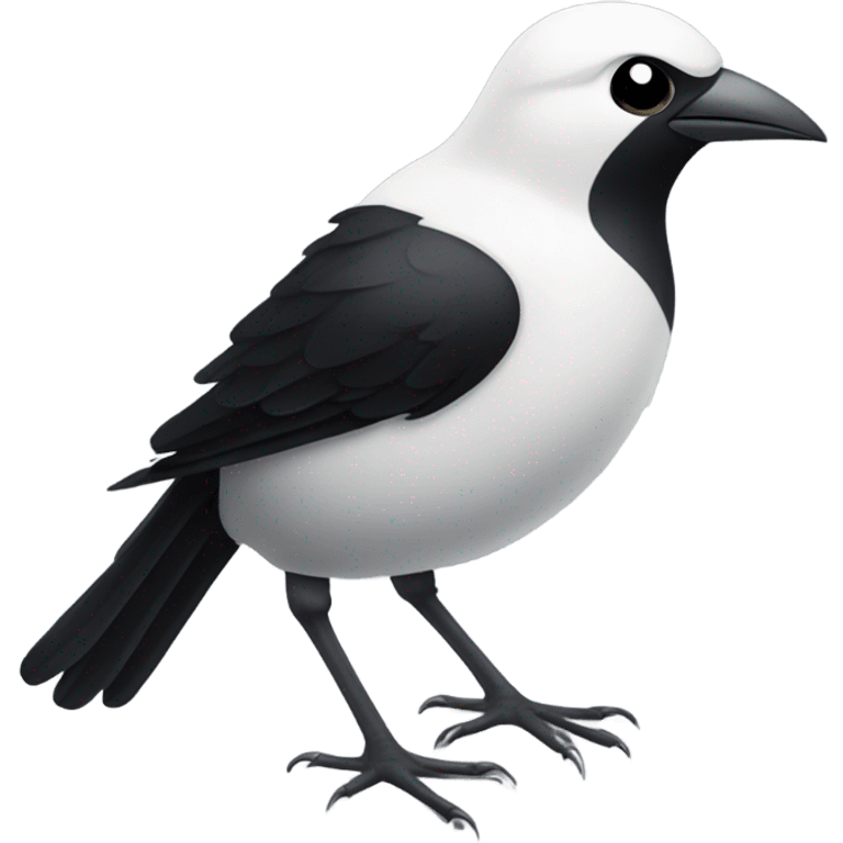 Black and white bird emoji