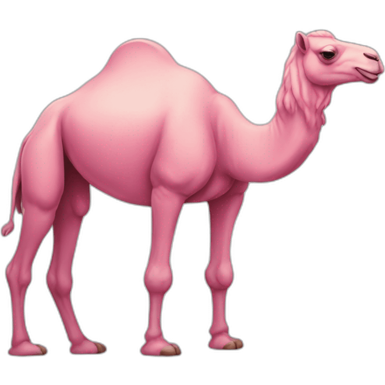 Pink camel emoji