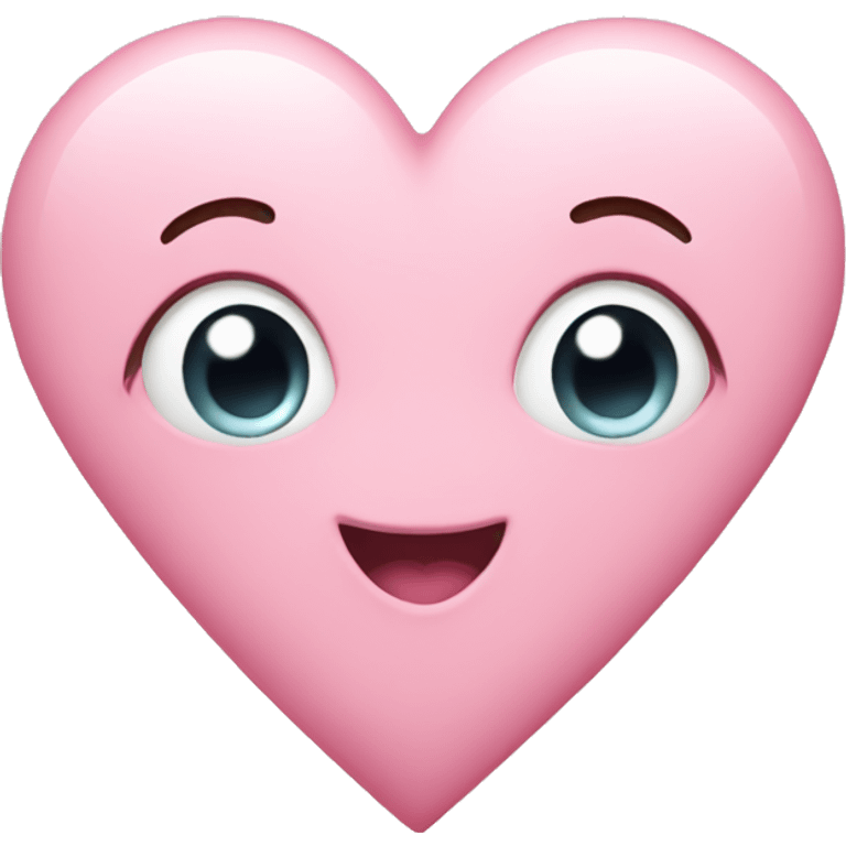 Pastel pink heart emoji