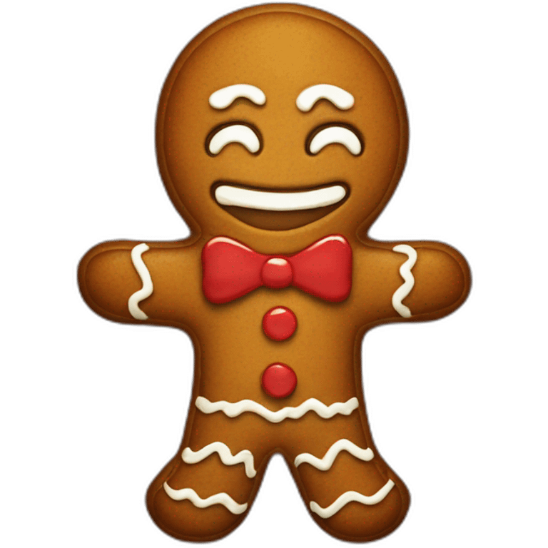 Evil gingerbread man emoji