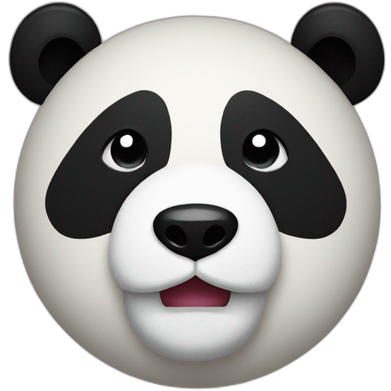 Pixelated panda emoji