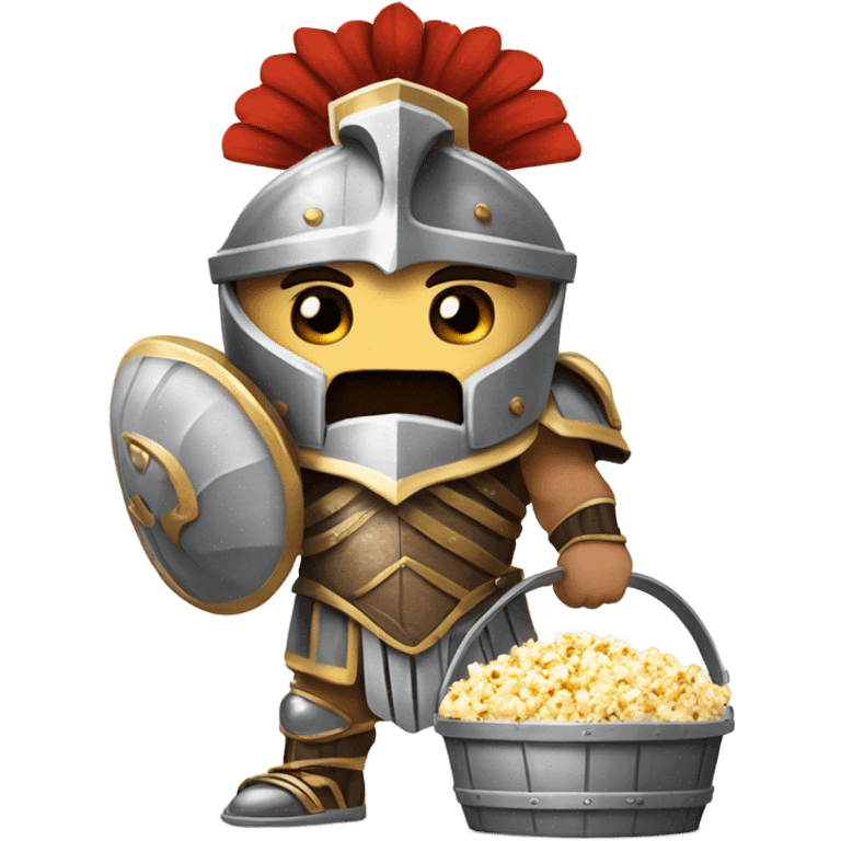 Gladiator with popcorn emoji