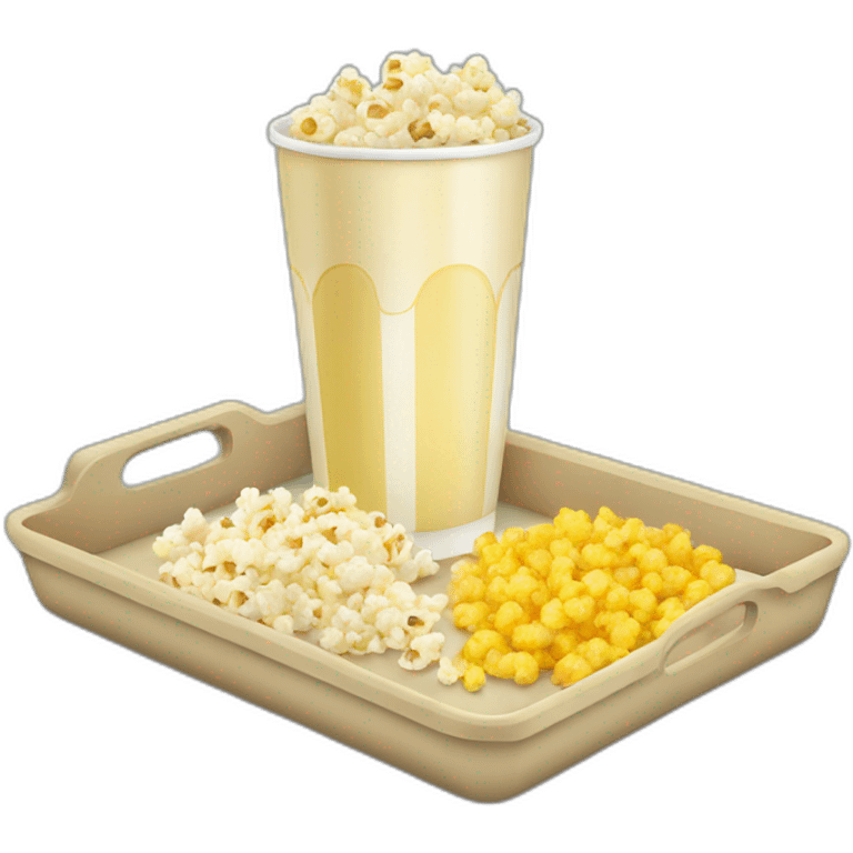 drink and popcorn tray emoji