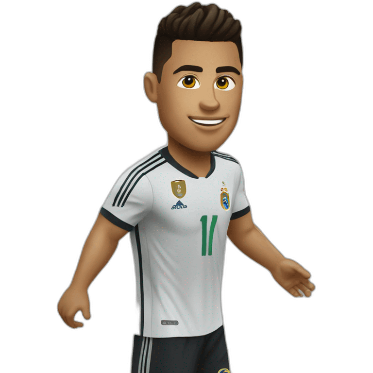 Ronaldo making siuuu emoji