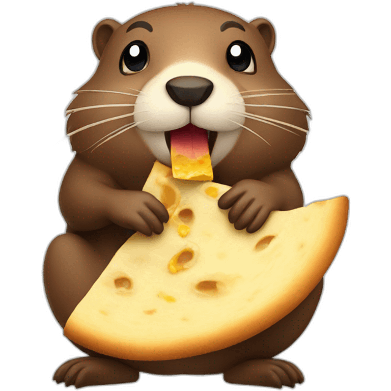 beaver eating tortilla emoji