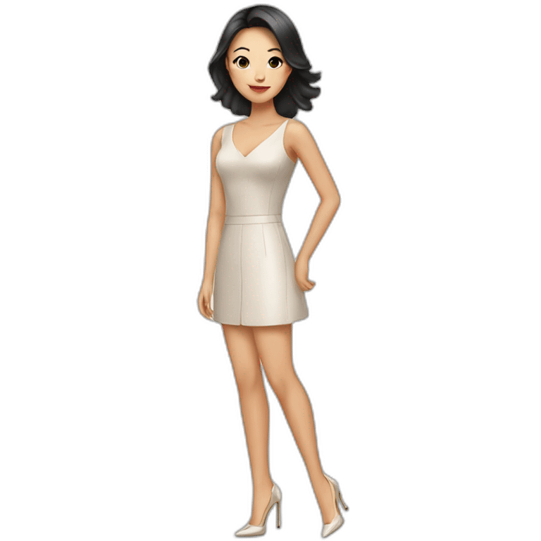 asian girl in high heels emoji