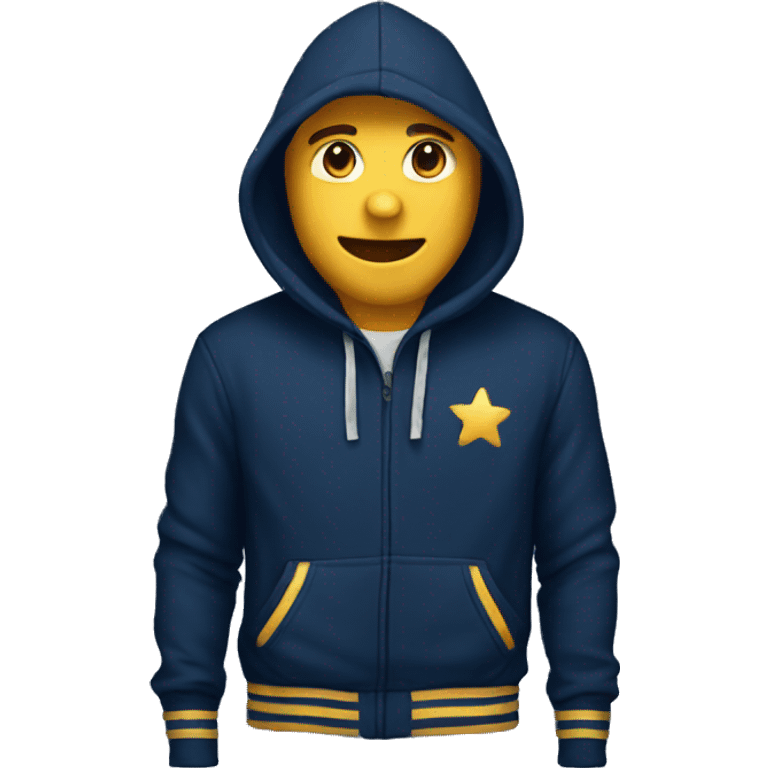 navy hoodie with stars on it emoji