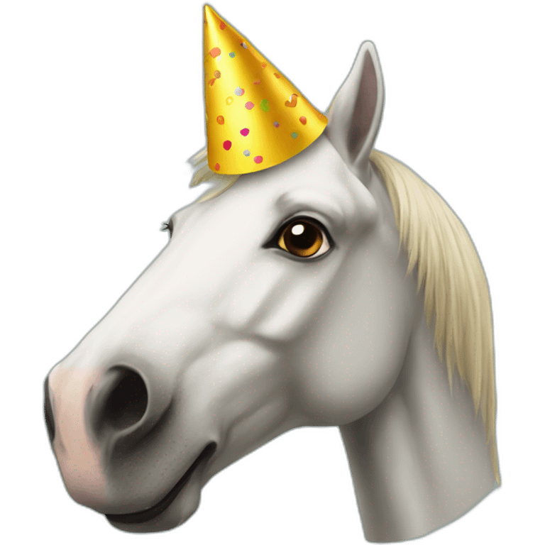 horse with party hat emoji