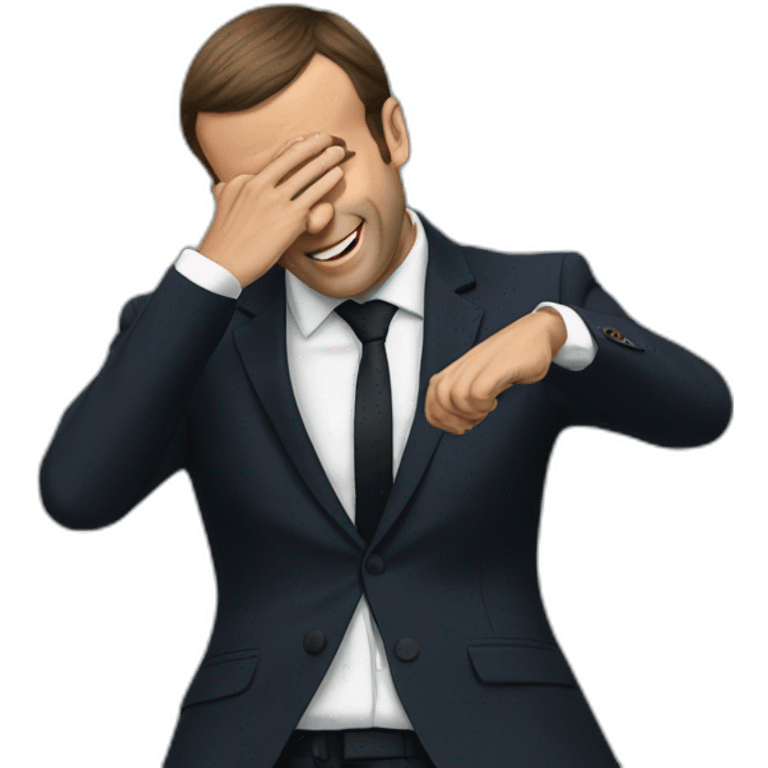 Macron dab emoji