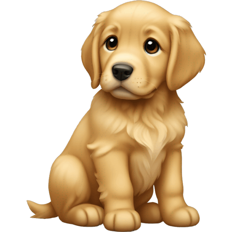 golden retriver puppy emoji