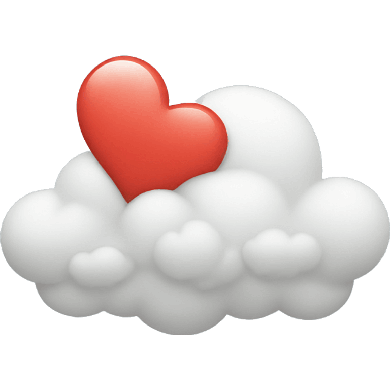 cloud with a heart emoji