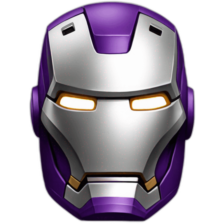 Purple iron man emoji