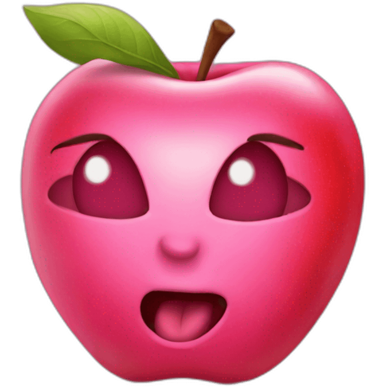 Pink-apple emoji