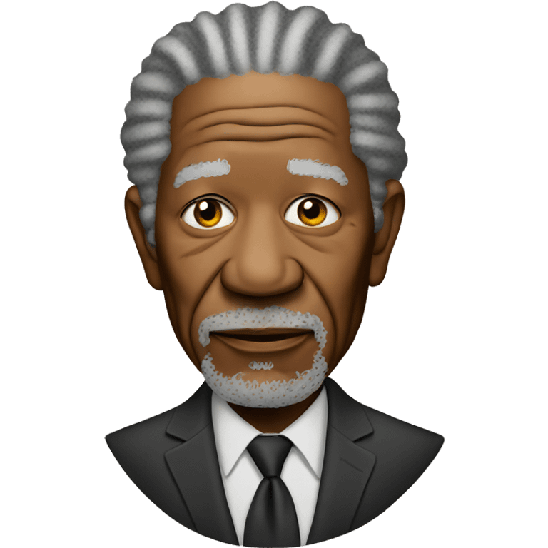 Morgan Freeman looks down sadly emoji