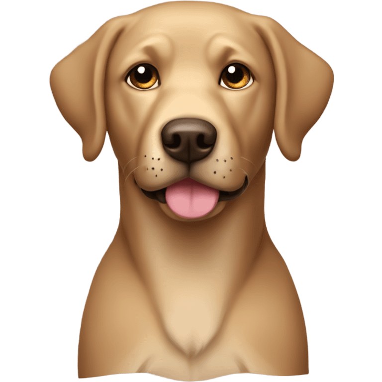 Perro labrador color marrón  emoji