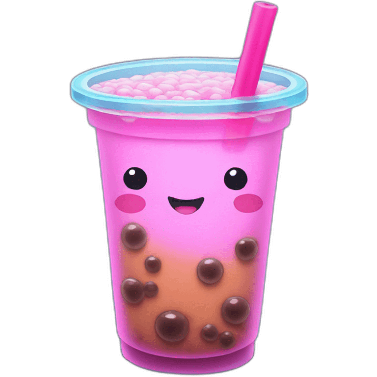 neon bubble tea emoji