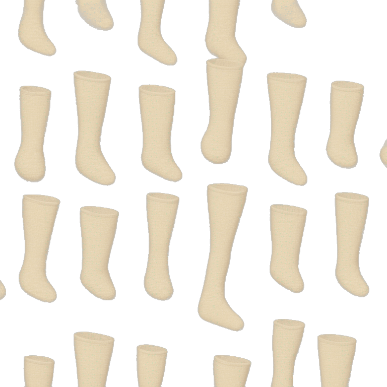 Two beige home socks emoji