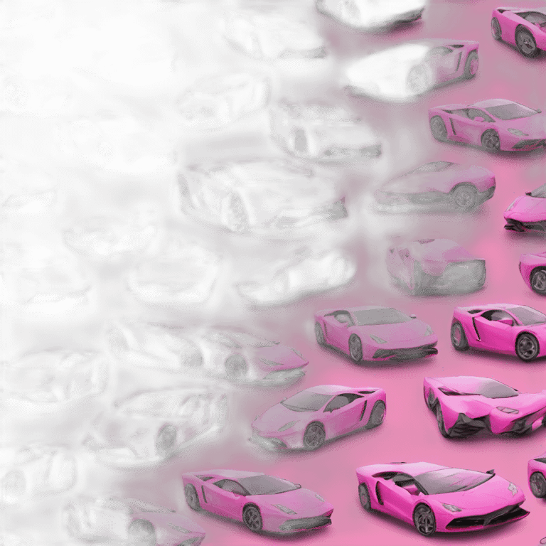 Lamborghini pink emoji