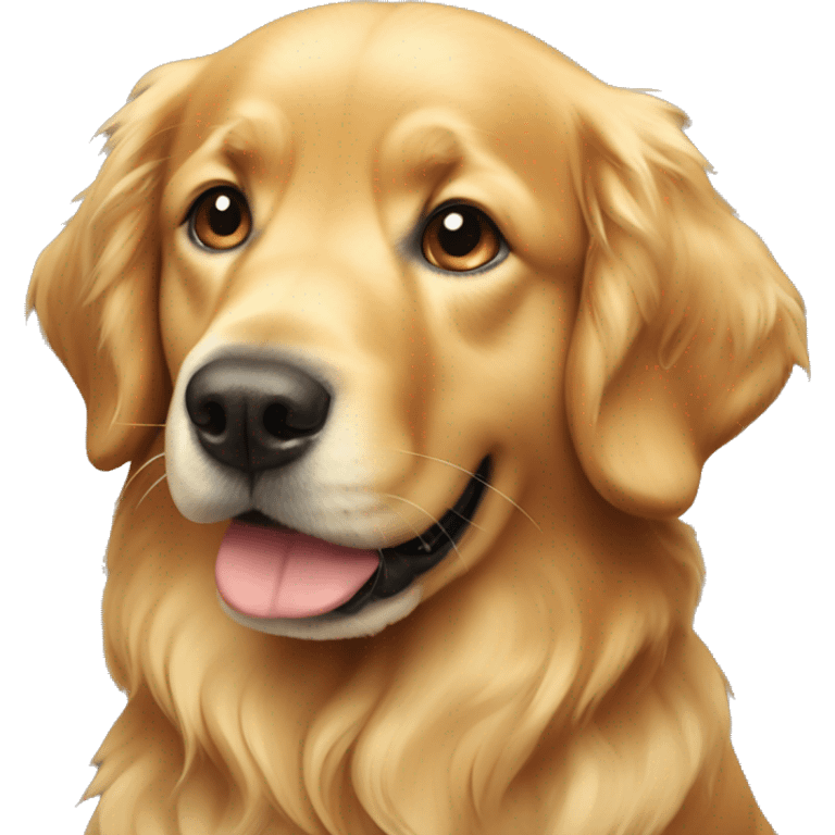 Perro golden retriever  emoji