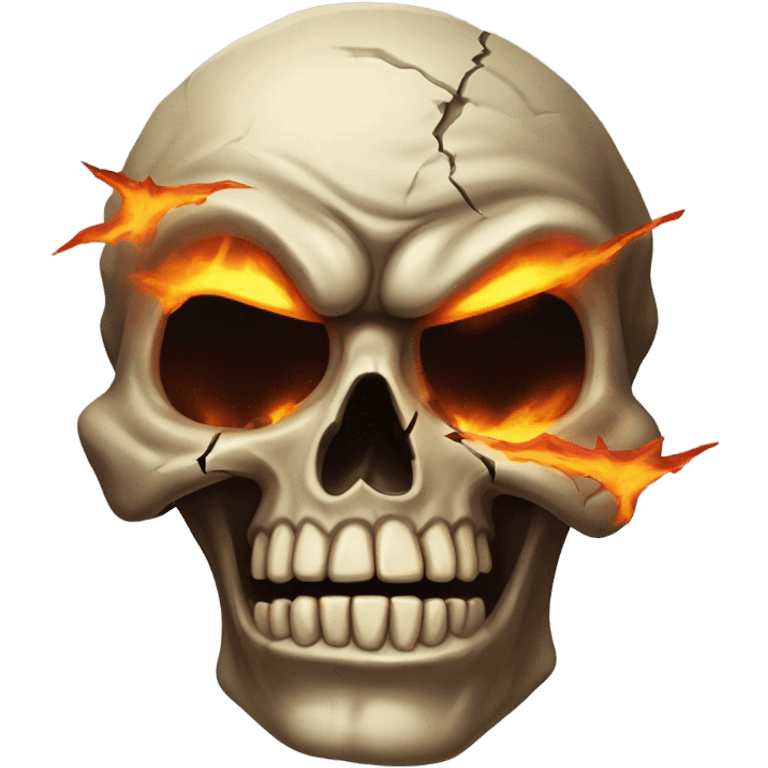 Mad skull emoji