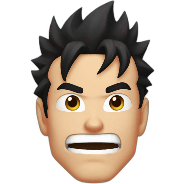 Goku cachetada a Superman emoji