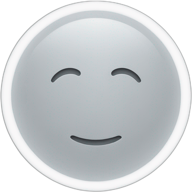 glowing white circle emoji