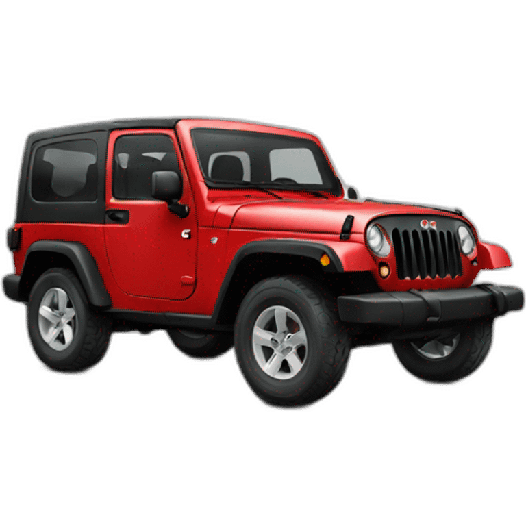 a jeep red color emoji