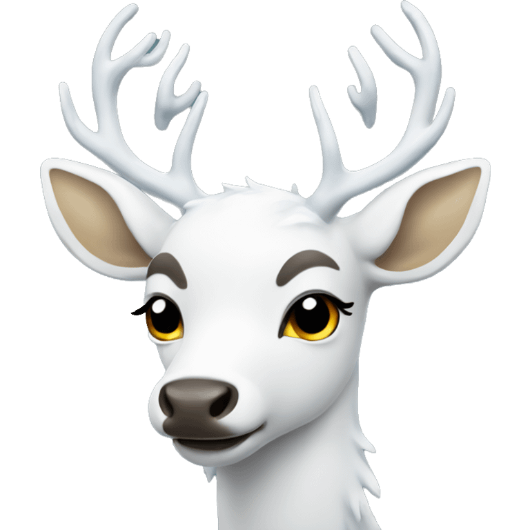 White rain deer  emoji