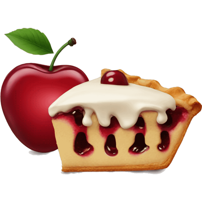 cherry with pie emoji