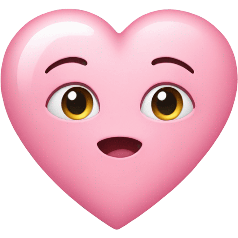 Baby pink heart with starts emoji