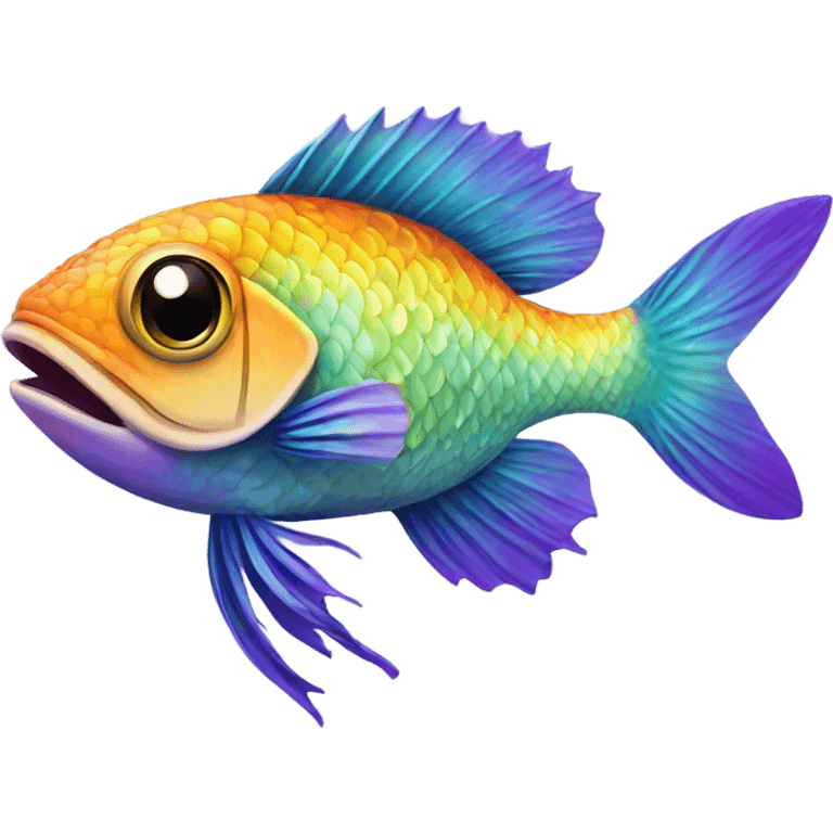 colorful exotic scaley fish emoji