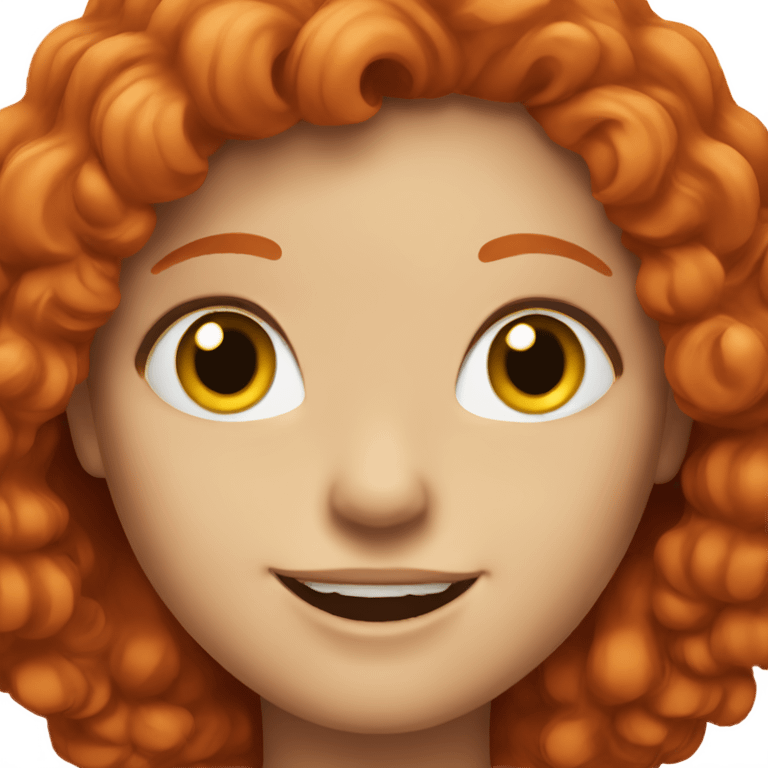 happy red headed girl emoji