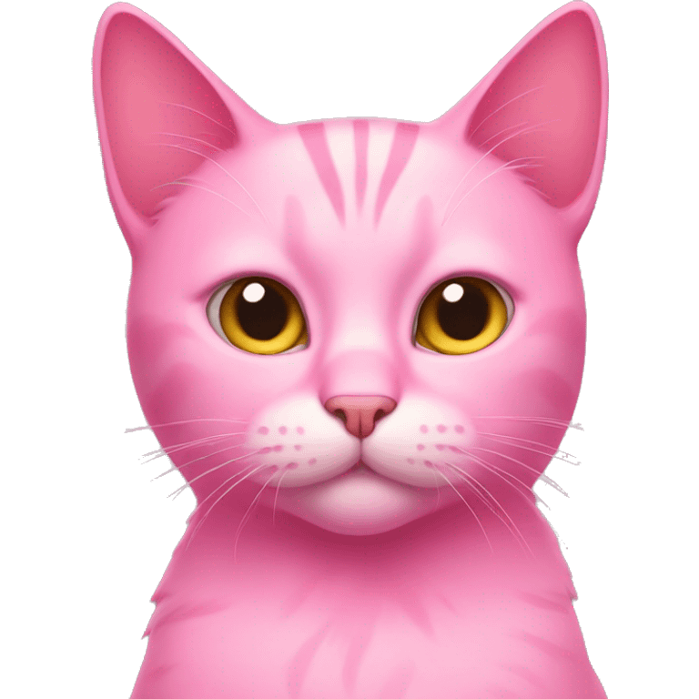 Pink cat emoji