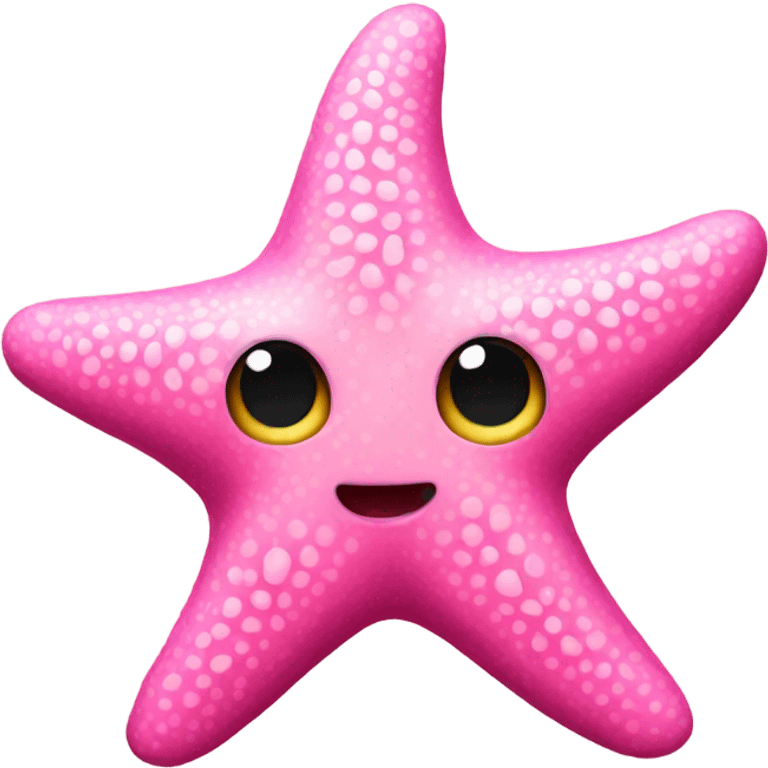 Pink starfish emoji