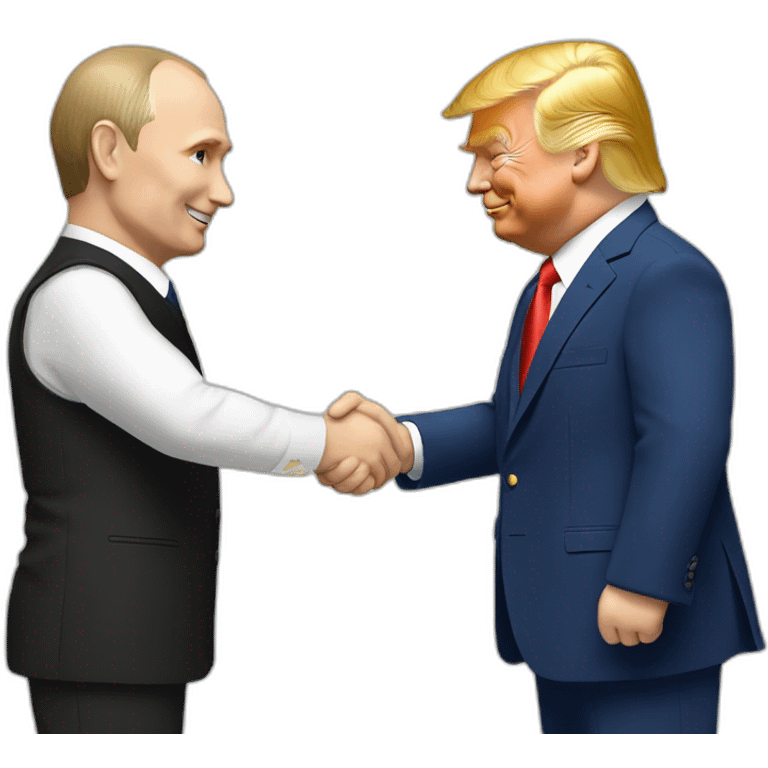 trump and putin handshake emoji